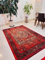 فرش محتشم 1200 شانه رنگ قرمز + فیلم - تصویر 3