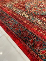 فرش محتشم 1200 شانه رنگ قرمز + فیلم - تصویر 9