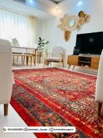 فرش محتشم 1200 شانه رنگ قرمز + فیلم - تصویر 4