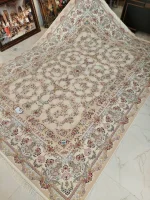 فرش خاتم کرم 1200 شانه ایده ال + فیلم - تصویر 8